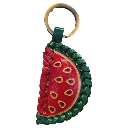 Hand Painted Shantiniketan Leather Key Chains