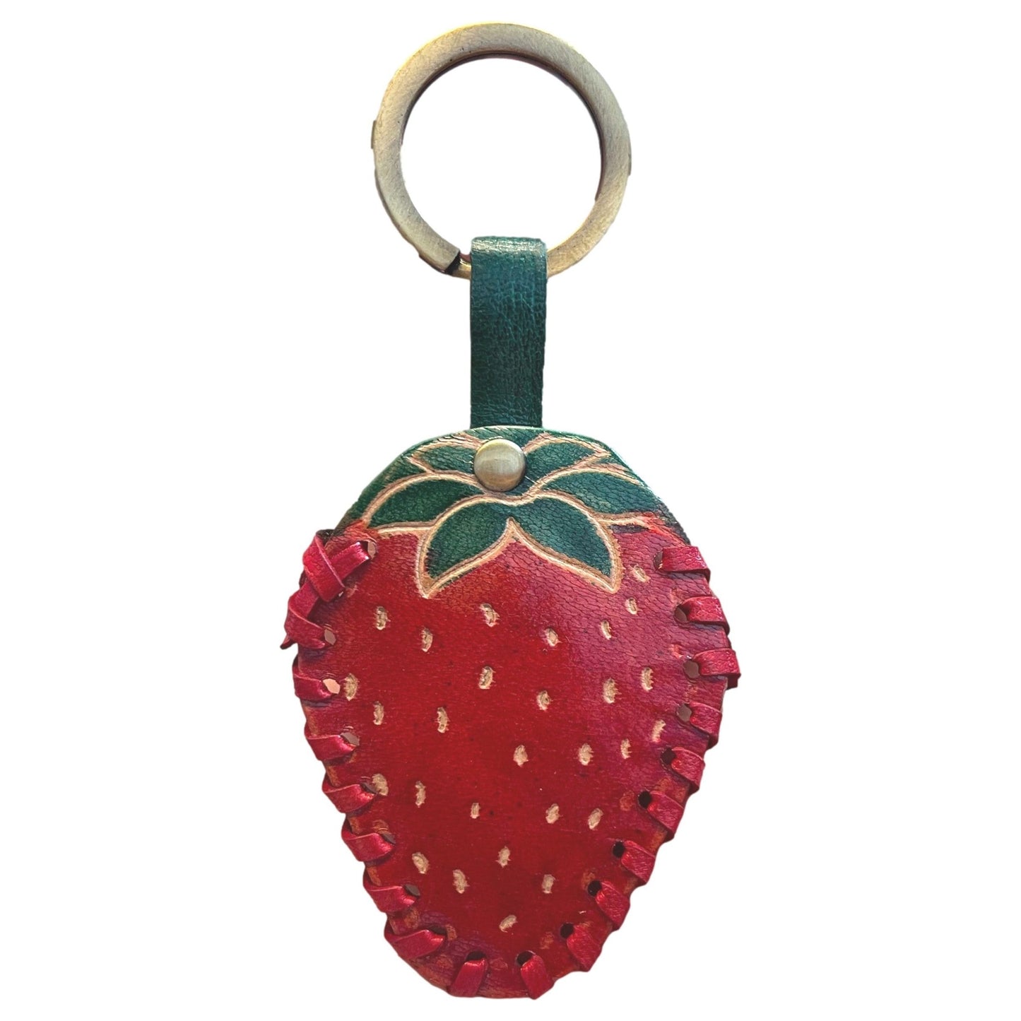 Hand Painted Shantiniketan Leather Key Chains