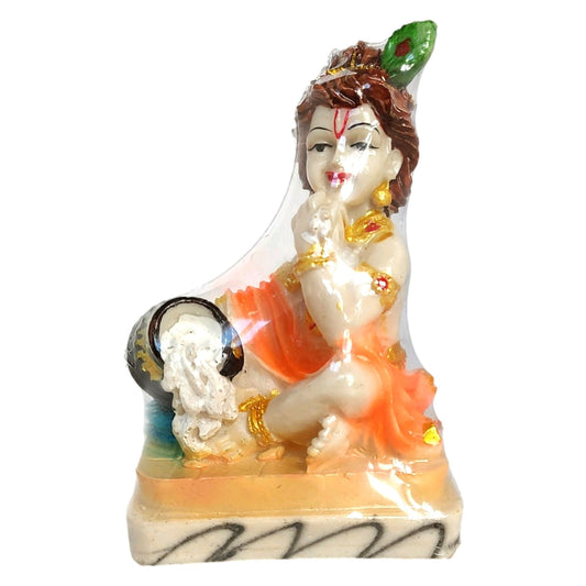 Baby Krishna Stealing Butter Resin Statue