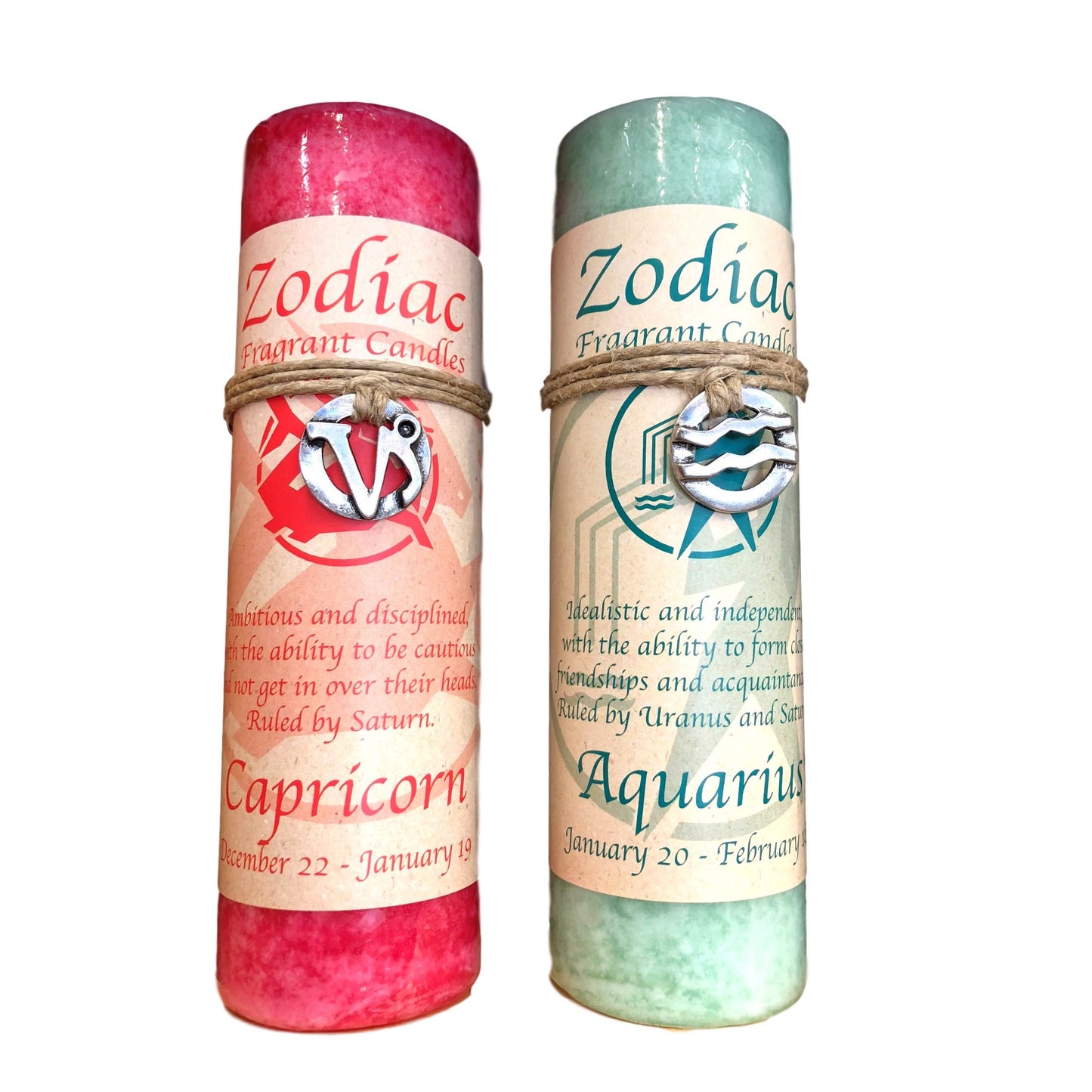 Zodiac Pillar Candle & Pendant Necklace