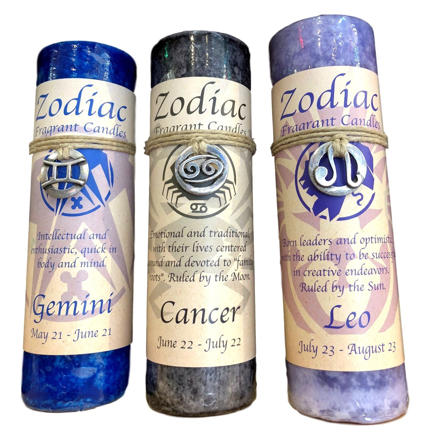 Zodiac Pillar Candle & Pendant Necklace