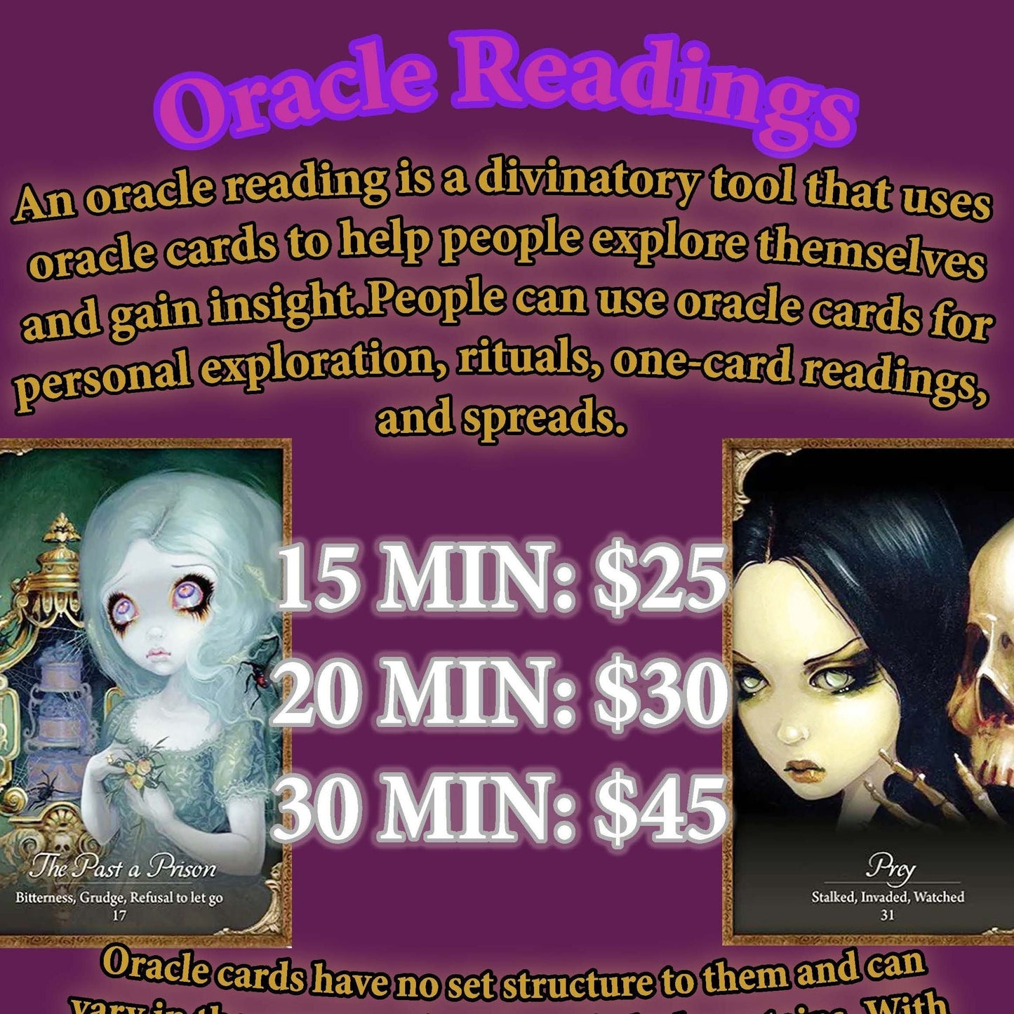 Oracle Card Reading In Store