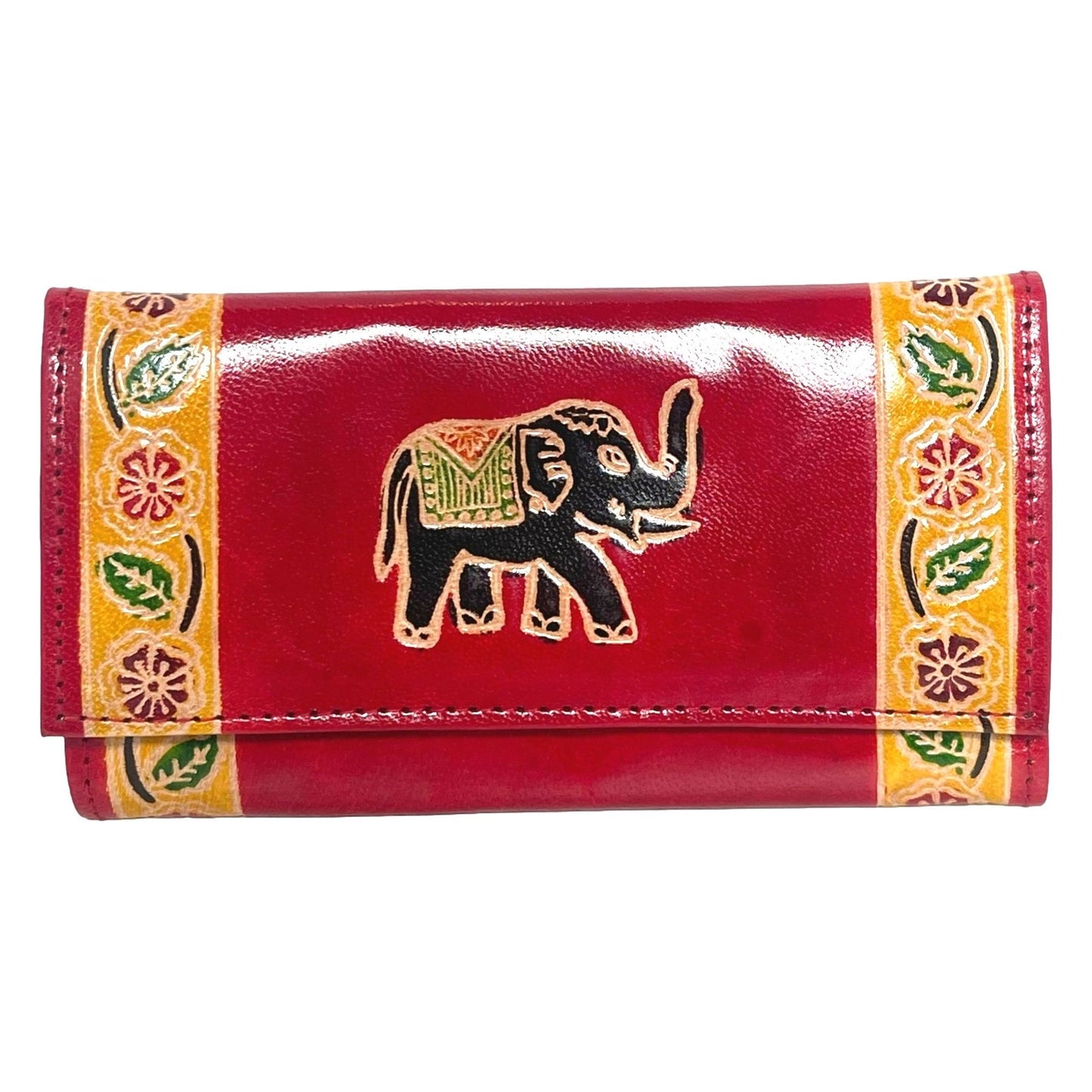 Shantiniketan Hand Painted Leather Wallet