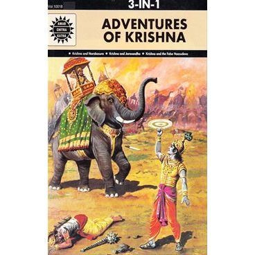 Adventures of Krishna (Amar Chitra Katha 3 in 1 Series) Paperback