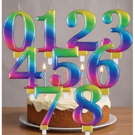 Colorful Unique Rainbow Ombre Candle