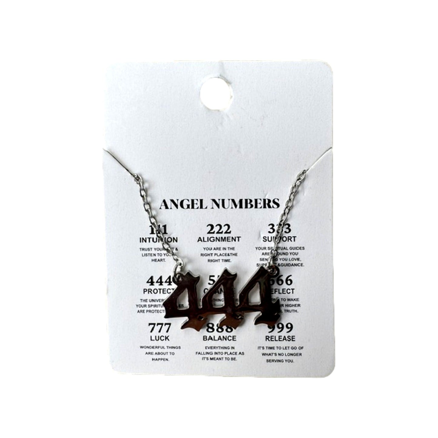 Angel Number Gold or Silver Adjustable Necklaces