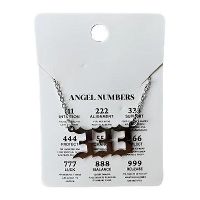 Angel Number Gold or Silver Adjustable Necklaces