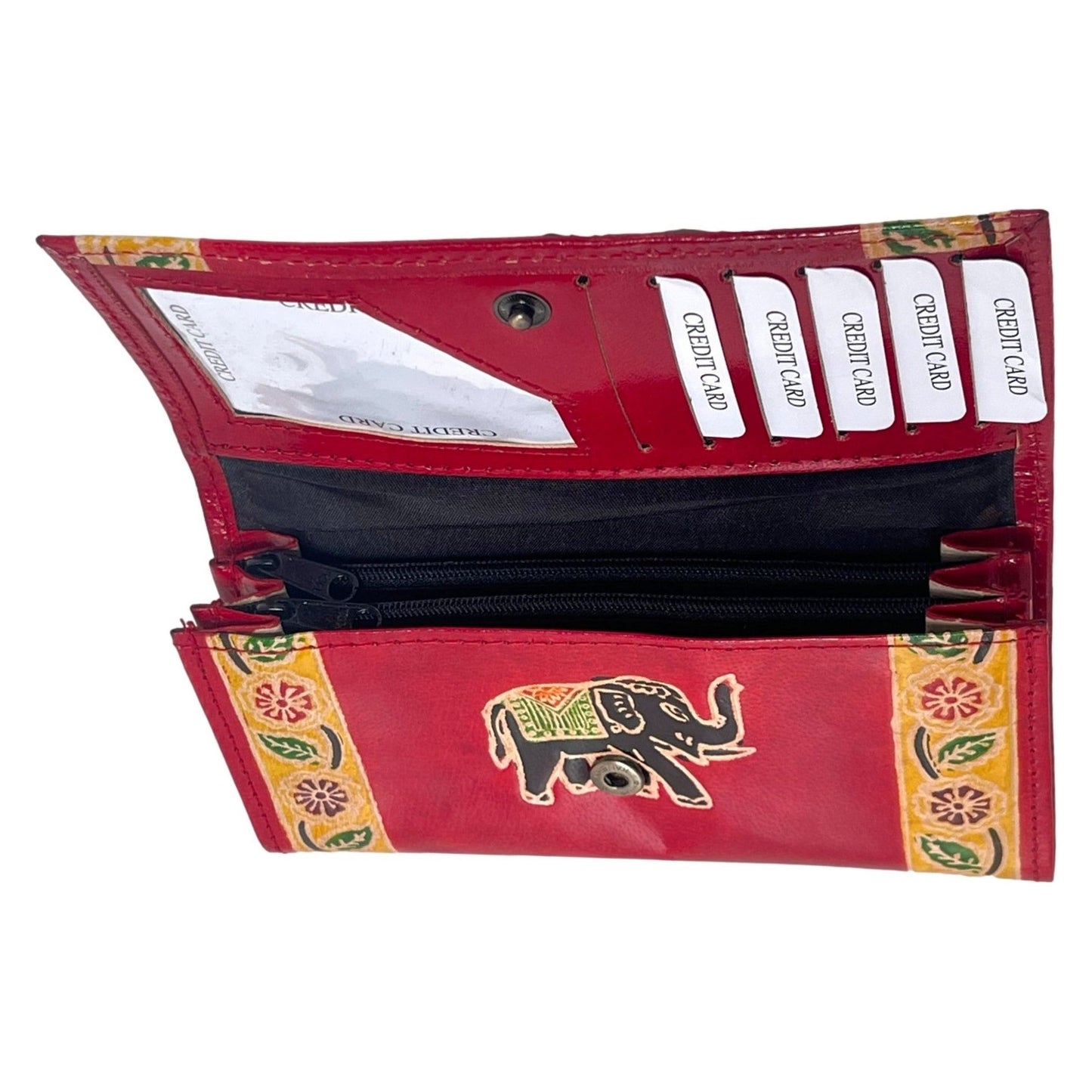 Shantiniketan Hand Painted Leather Wallet