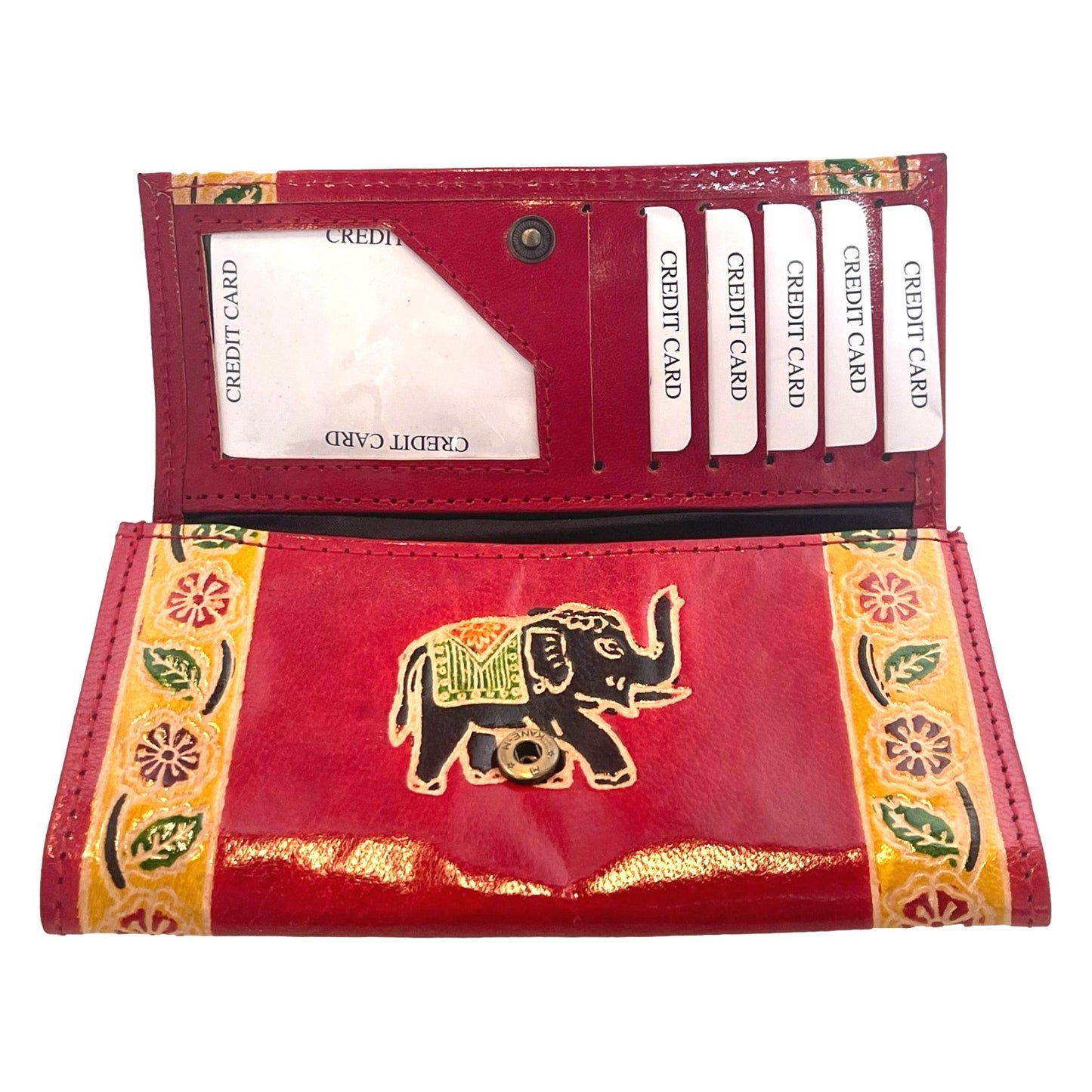 Shantiniketan Hand Painted Leather Wallet