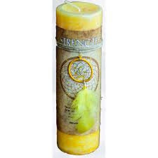 Strength Pillar Candle with Dream Catcher Pendant/Necklace