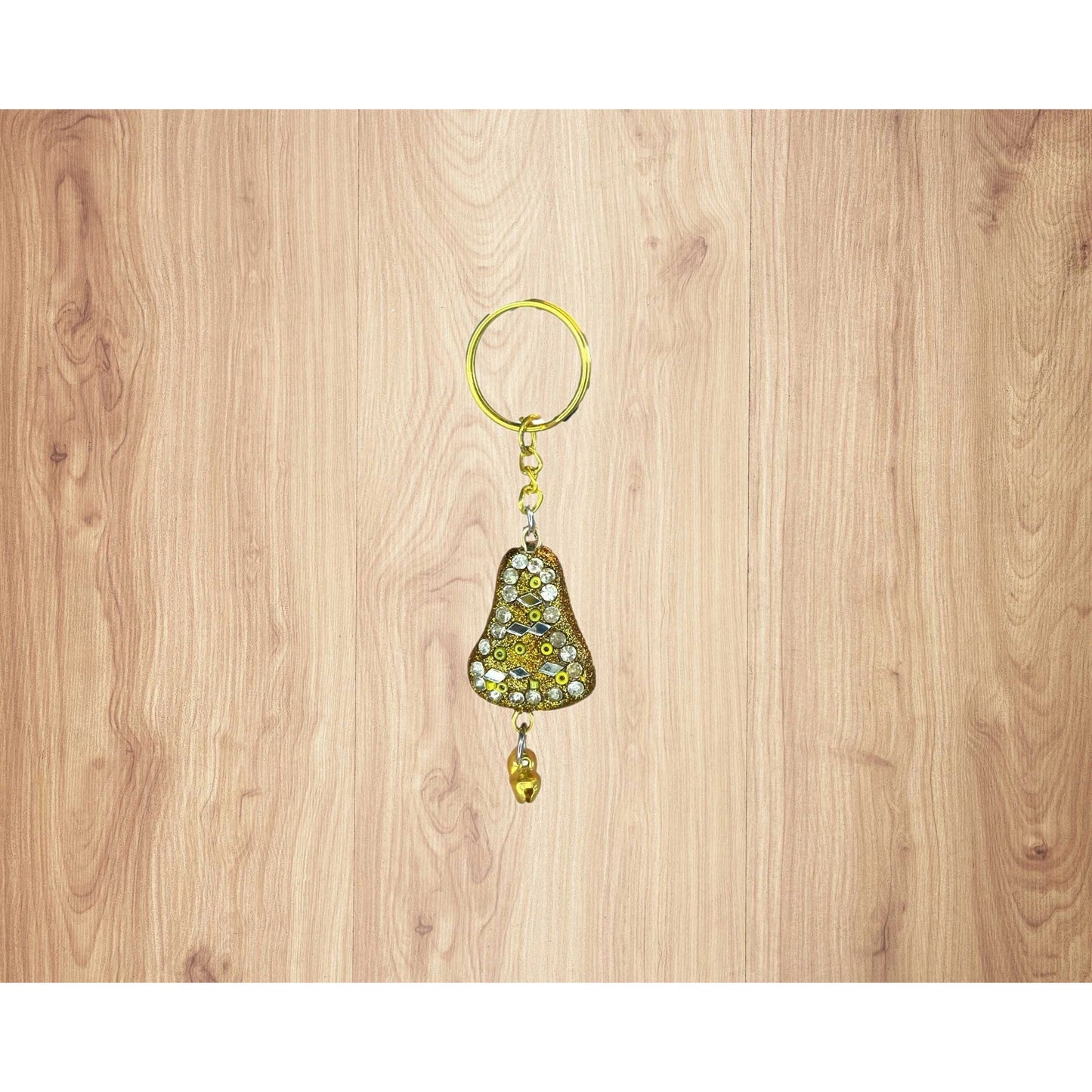 Handmade Rajasthani Bell Shaped Key Chain with Bells