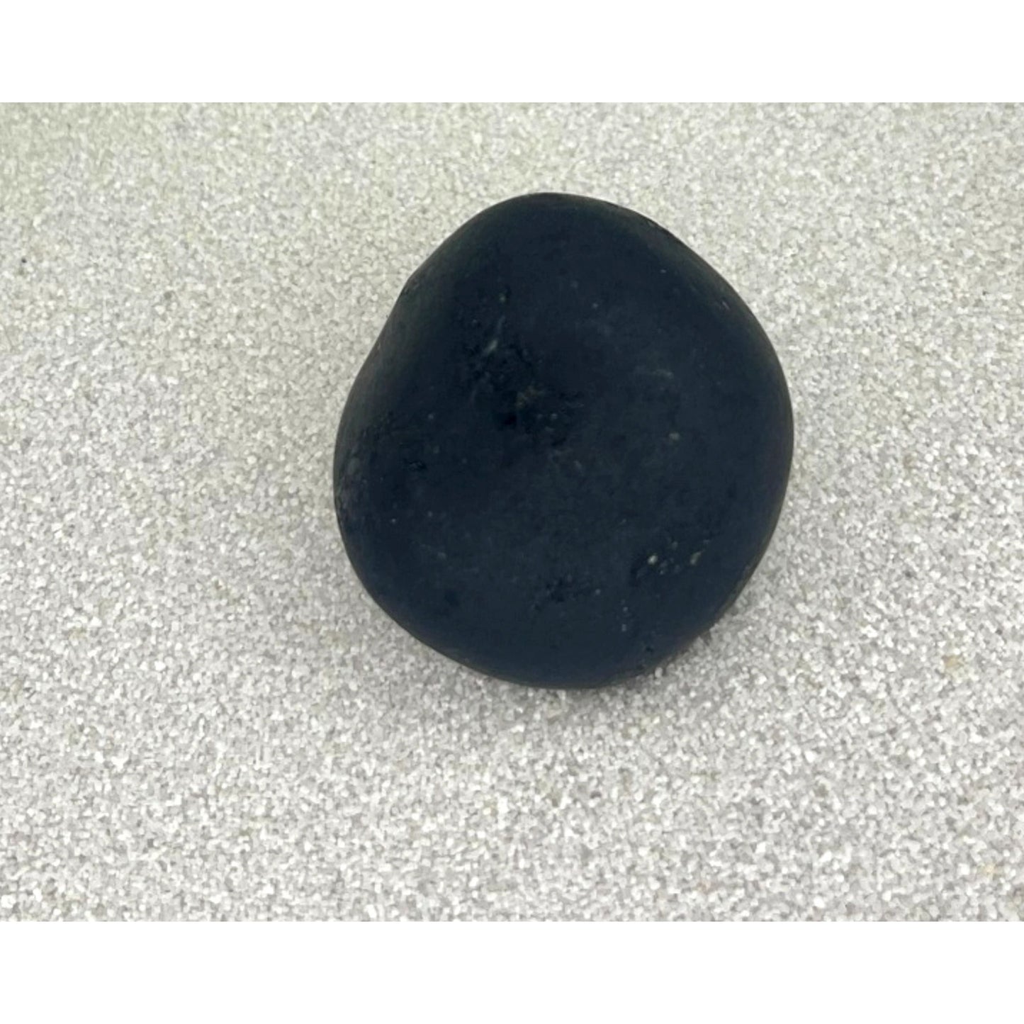 Black Tourmaline Matte Tumbled Stone