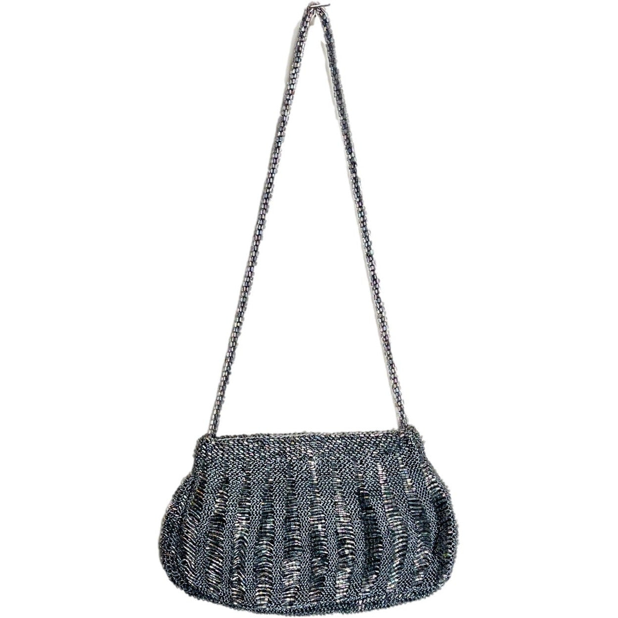 Crochet Seed Bead Hand Bag - Hand Made
