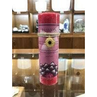 Passion Pillar Candle with Ruby Gem Pendant/Necklace