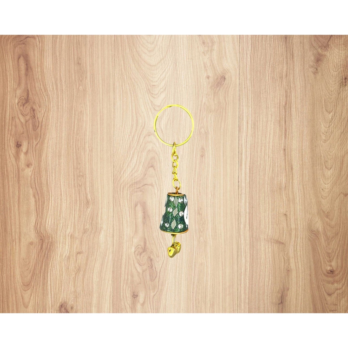 Handmade Rajasthani Bell Keychain - Assorted Colors