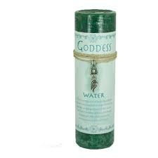 Goddess Pillar Candle & Pendant/Necklace - Water
