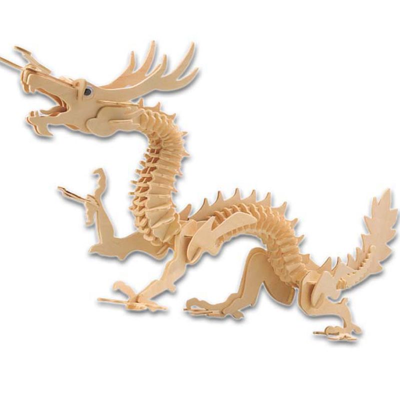 Wooden 3D Dragon Puzzle