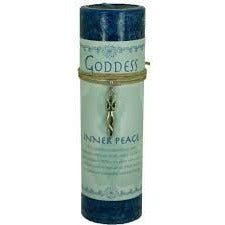 Goddess Pillar Candle & Pendant/Necklace - Inner Peace