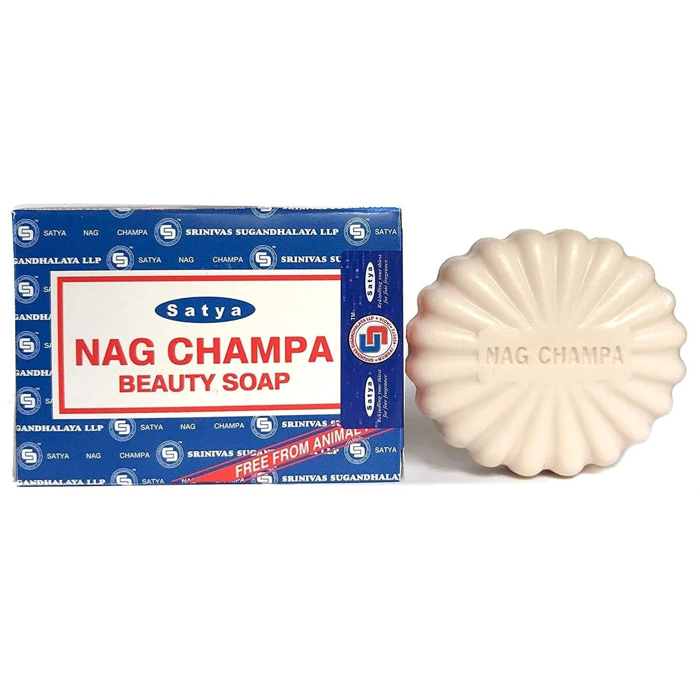 Satya Nag Champa Natural Soap Regular, Bar Sai Baba, 75g, 2.5 oz
