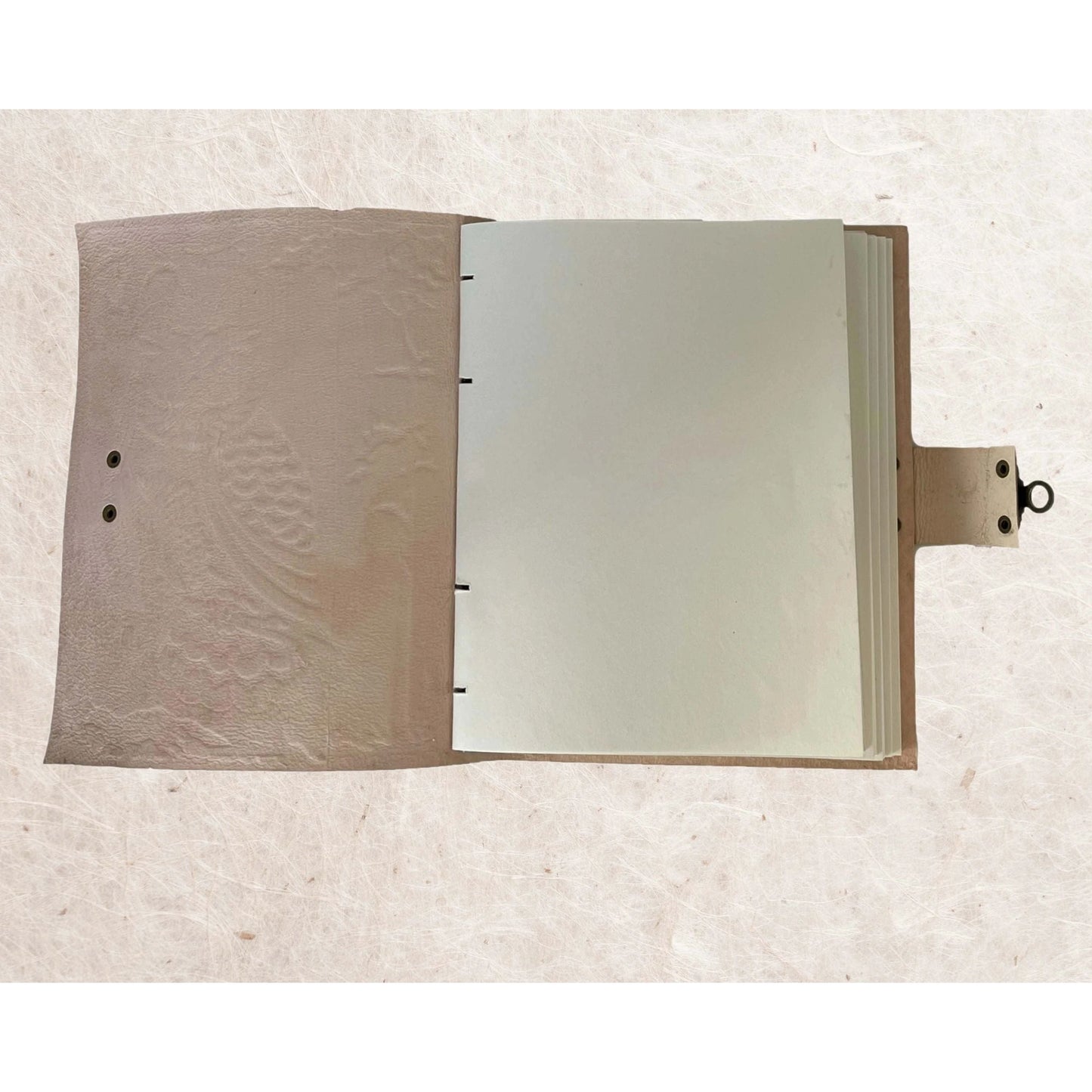 Owl Leather Journal with Metal Closure