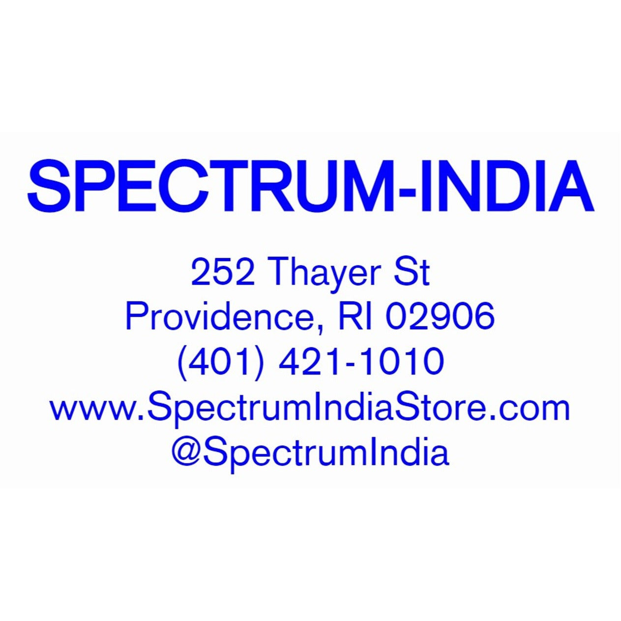 SPECTRUM-INDIA Gift Card/Certificate