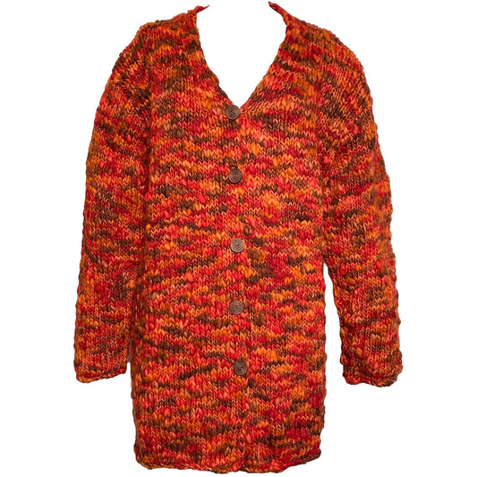 Adini Handmade Bulky Knit Cardigan Sweater