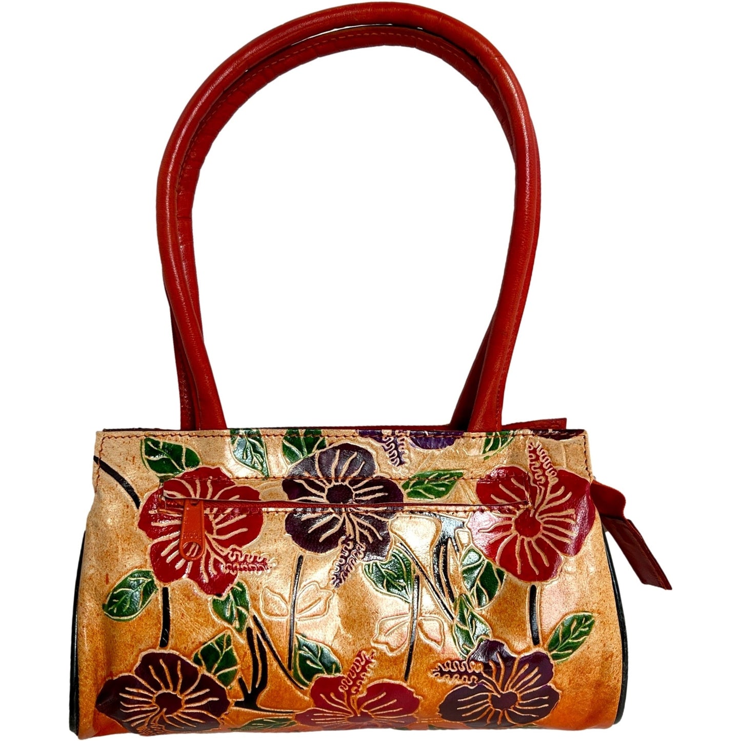 Shantiniketan Genuine Leather Floral Print Handbag