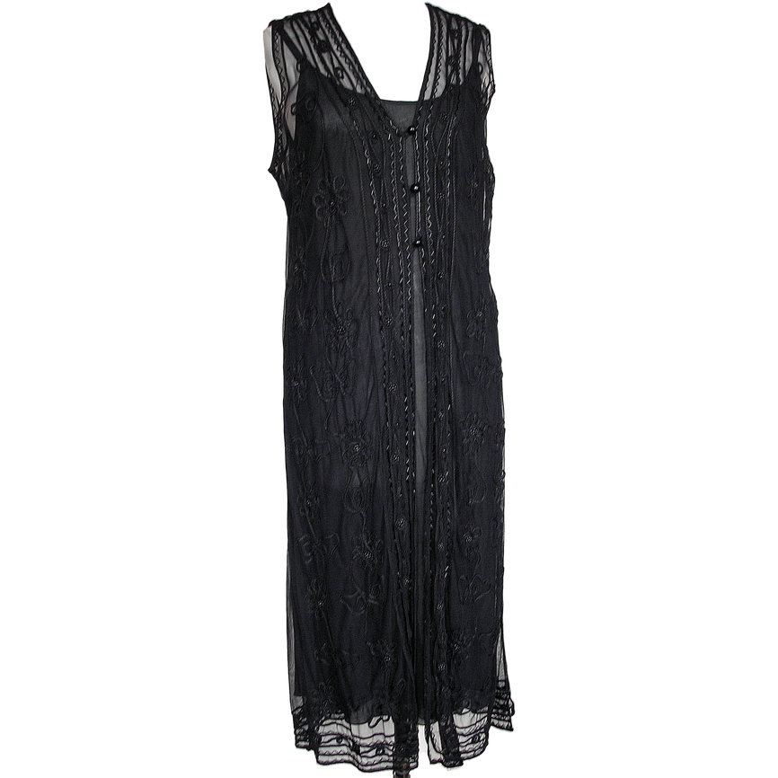 Long sheer 2025 sleeveless vest
