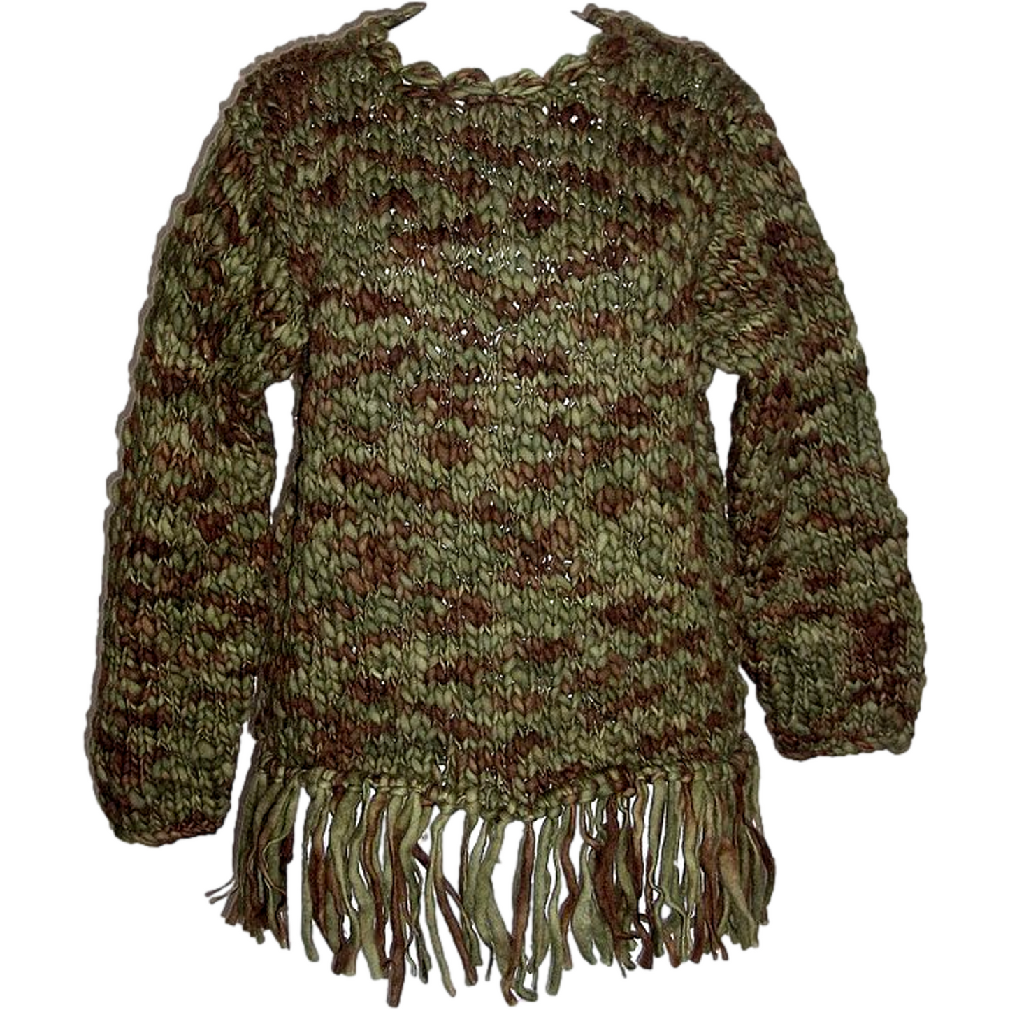 Adini Dyed Crochet Bulky Sweater