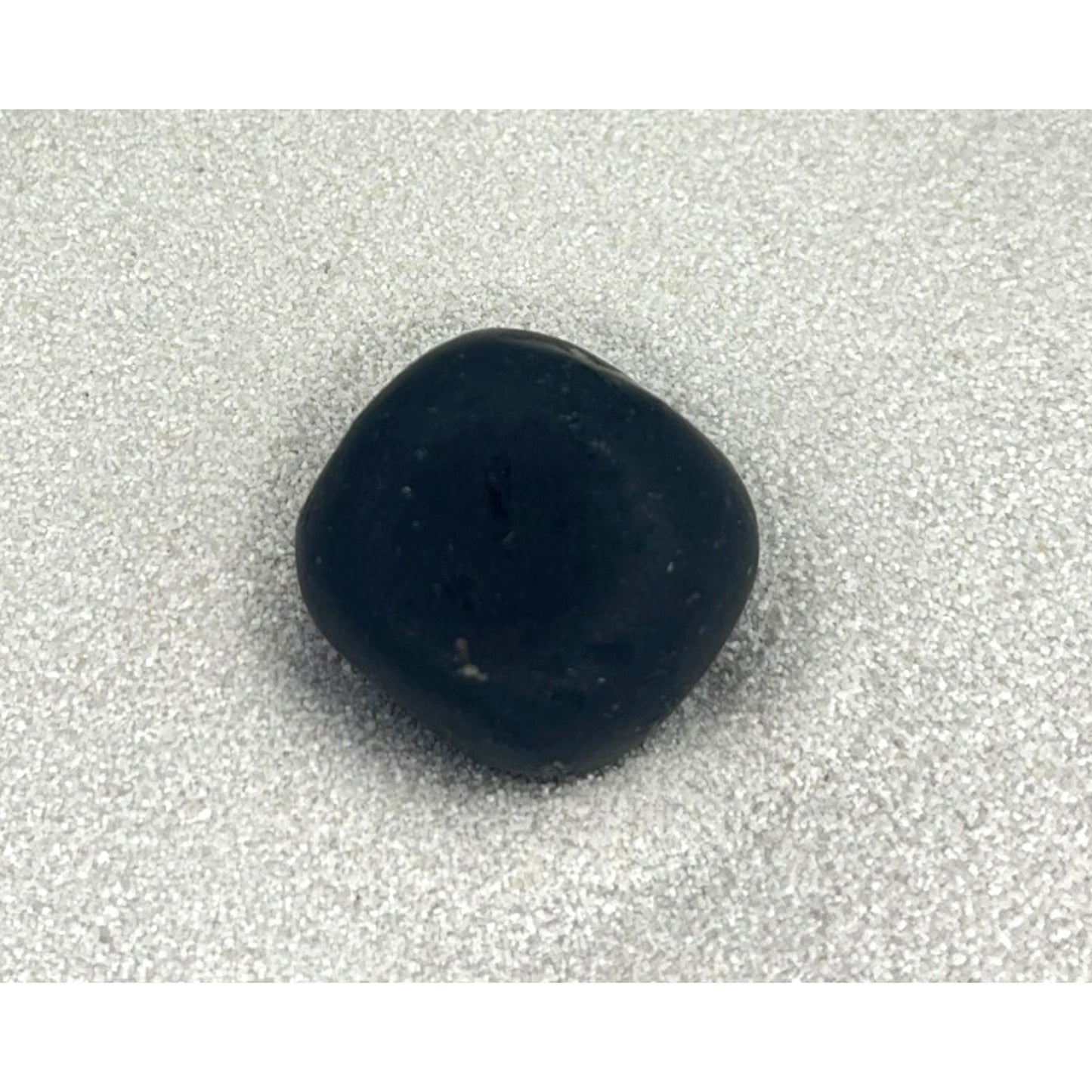 Black Tourmaline Matte Tumbled Stone