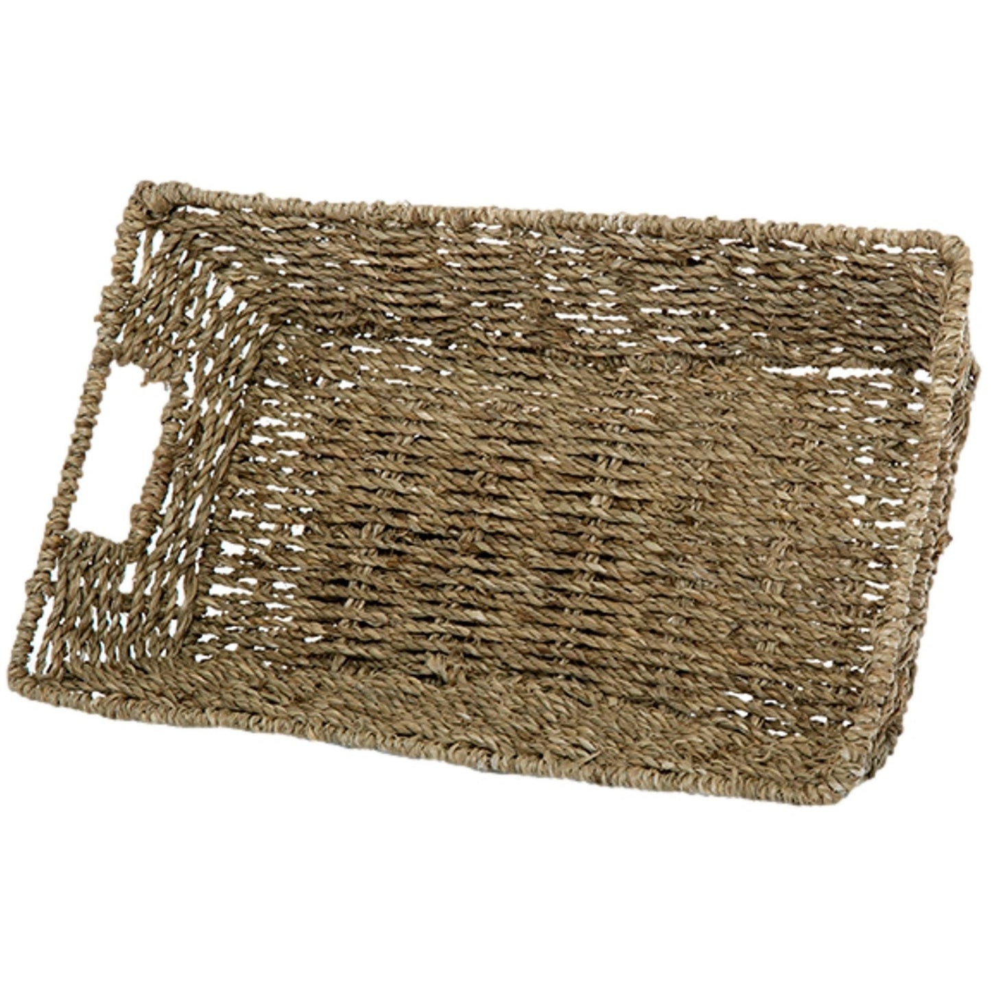 Natural Sea Grass Utility Flat Rectangle Tray