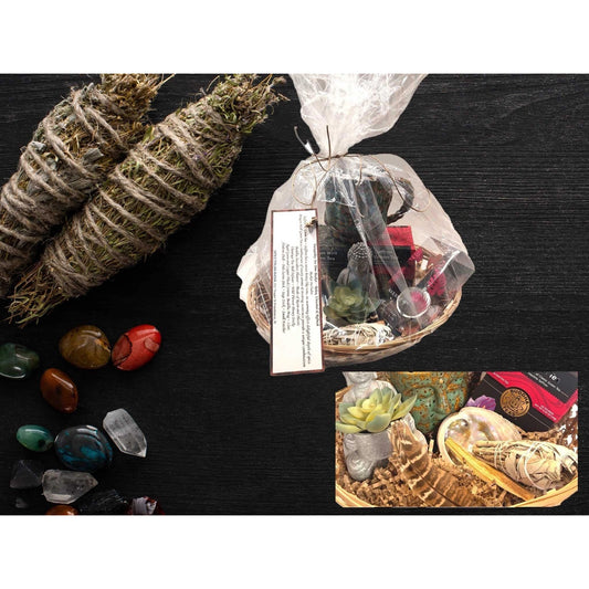 Tranquility Tea Time Basket - Buddha - Sage