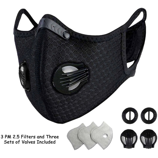Washable and Reusable Sport Valve Mask With Velcro Closure