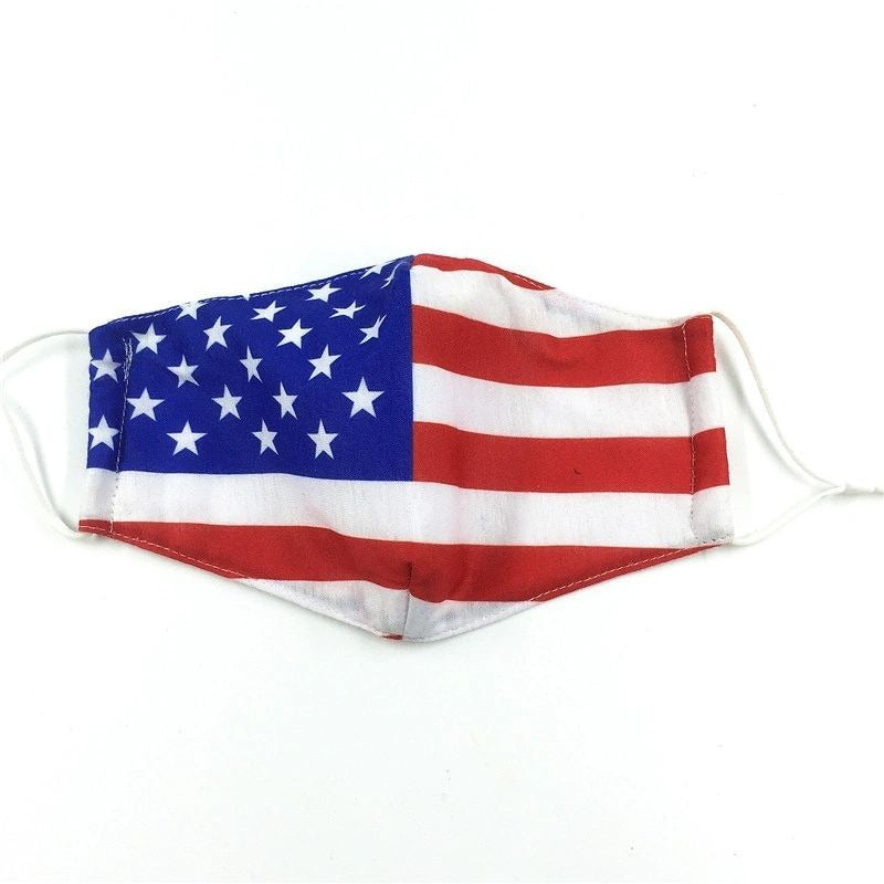 American Flag Design Face Mask Washable ~ Reusable