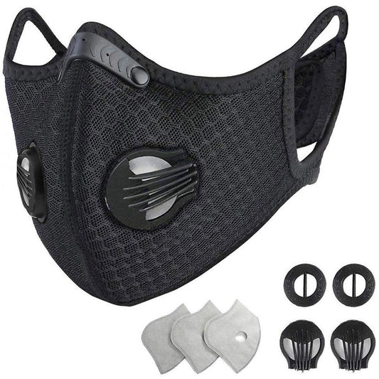 Washable and Reusable Sport Shield Exhalation Valve Mask With Velcro Closure