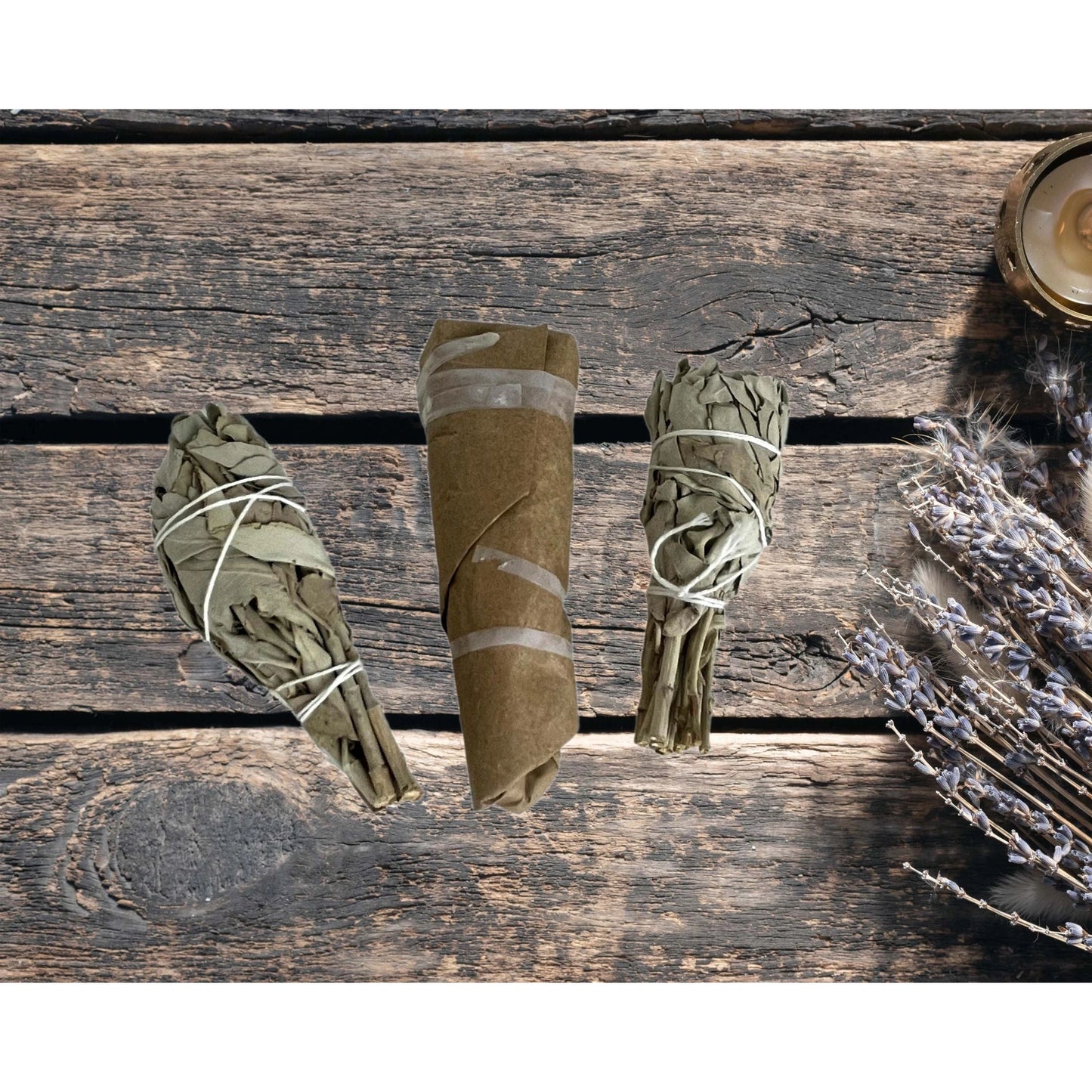 White Sage 4" Torch Style Smudge Stick