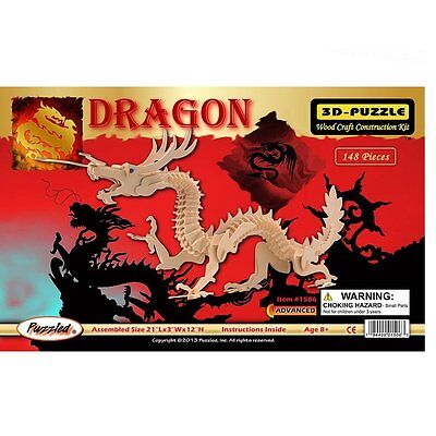 Wooden 3D Dragon Puzzle